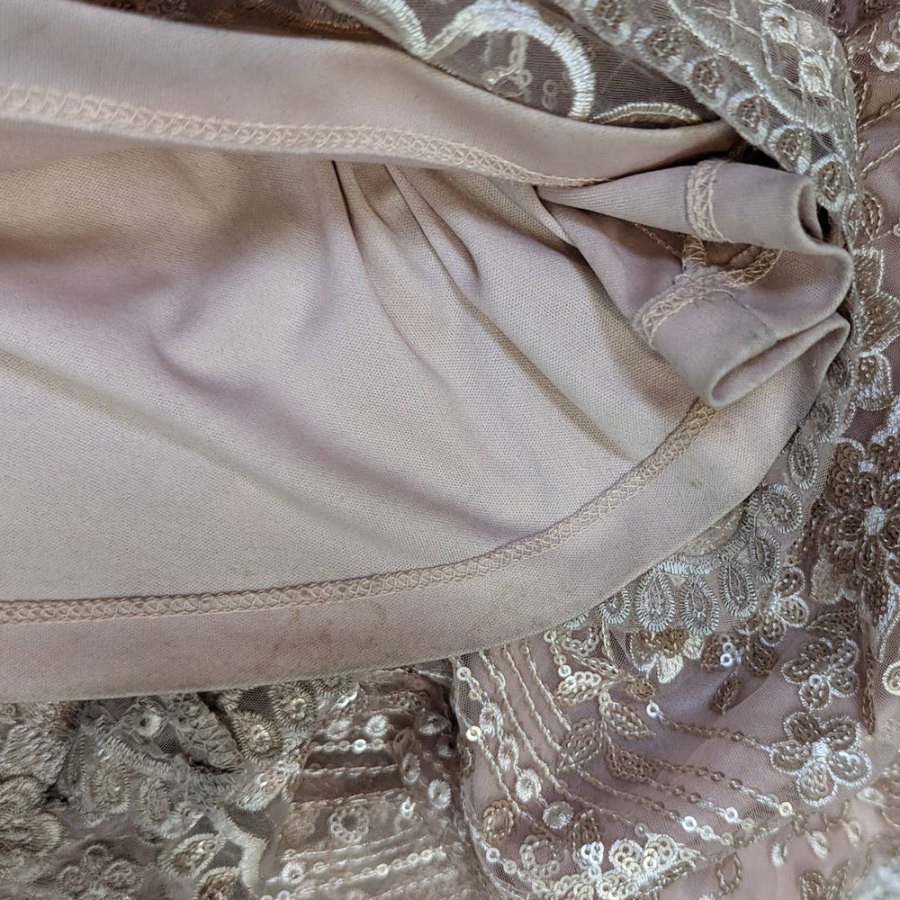 Anthropologie x BHLDN Adrianna Papell Arden Formal Dress Pink Size 14 - Picture 14 of 16